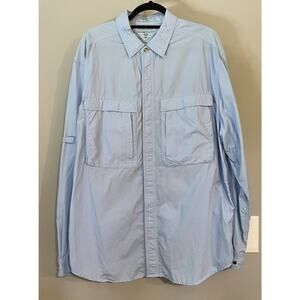 Exofficio Fishing Shirt Insect‎ Shield Button Down Hiking Long Sleeve Vented L